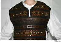 Photos Medieval Brown Vest on white shirt 1 Medieval Clothing brown vest upper body 0001.jpg